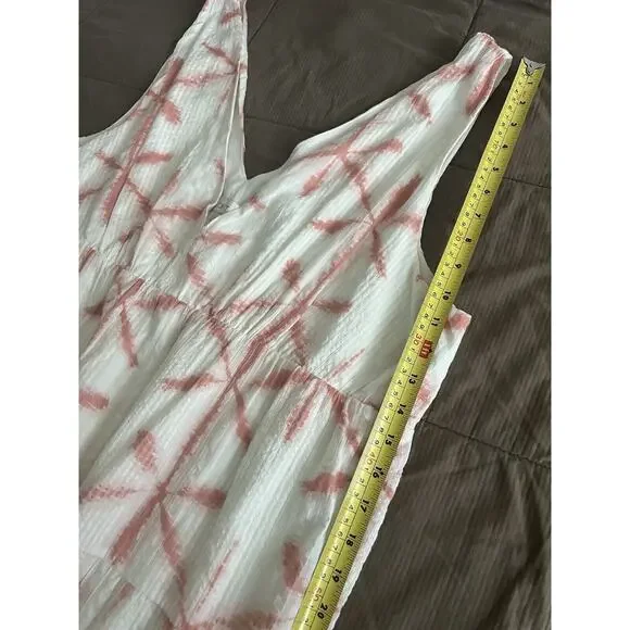 LOFT ANN TAYLOR Dress Star Dye Print Tiered V Neck Size XXL NWT - Picture 8 of 8